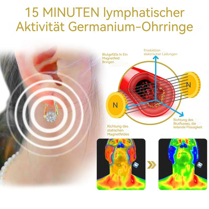 🔥LETZTER TAG SALE – 80 % RABATT🔥 Histon Lymphatische Magnettherapie Detox Germanium-Ohrringe
